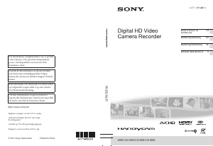 Mode d’emploi Sony HDR-CX130E Caméscope