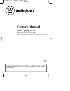 Bruksanvisning Westinghouse 6659000 Lampa
