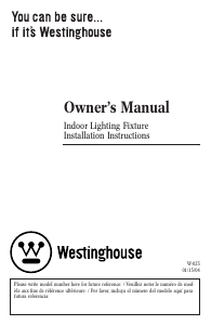 Mode d’emploi Westinghouse 6721500 Lampe