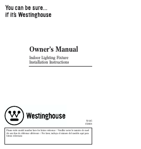 Manual Westinghouse 6733100 Lamp