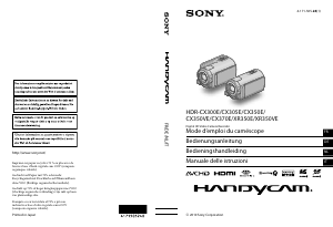 Mode d’emploi Sony HDR-CX300E Caméscope