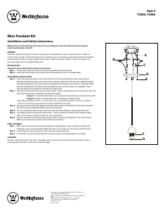 Manual Westinghouse 7028500 Lamp