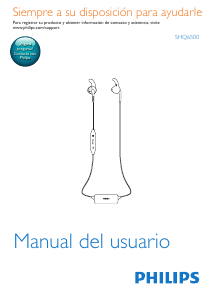 Manual de uso Philips SHQ6500CL Auriculares