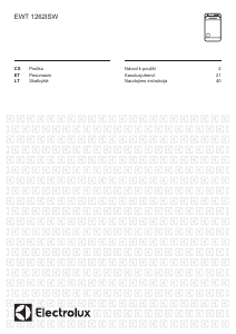 Manuál Electrolux EWT1262ISW Pračka