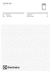 Bruksanvisning Electrolux TW45F7139 Tvättmaskin