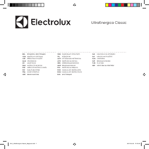 Návod Electrolux EENL52IW Vysávač