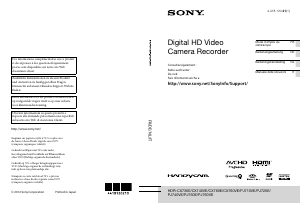 Mode d’emploi Sony HDR-CX730E Caméscope