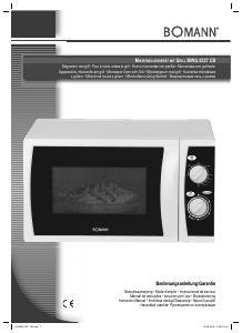 Handleiding Bomann MWG 2227 CB Magnetron