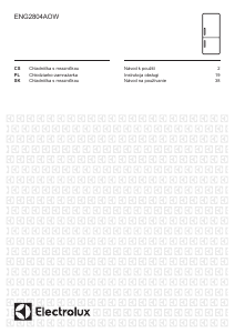 Manuál Electrolux ENG2804AOW Lednice s mrazákem