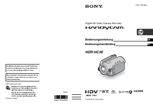 Handleiding Sony HDR-HC3E Camcorder