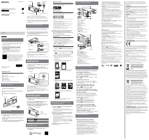 Bedienungsanleitung Sony HDR-MV1 Camcorder