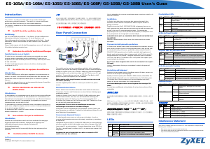 Manual ZyXEL ES-105S Switch