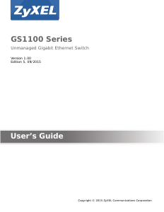 Bruksanvisning ZyXEL GS1100-16 Switch