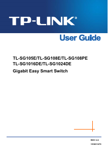 Bruksanvisning TP-Link TL-SG105E Switch