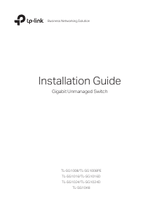 Handleiding TP-Link TL-SG1008PE Switch