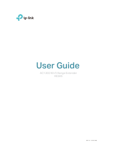 Manual TP-Link RE305 Range Extender