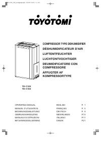 Handleiding Toyotomi TD-C120 Luchtontvochtiger