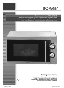 Instrukcja Bomann MWG 2229 E CB Kuchenka mikrofalowa