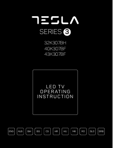 Manual Tesla 43K307BF Televizor LED