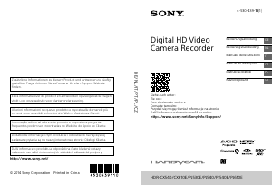 Bedienungsanleitung Sony HDR-PJ530E Camcorder