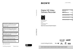 Bedienungsanleitung Sony HDR-PJ650VE Camcorder