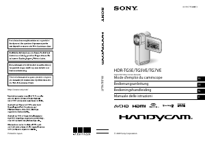 Mode d’emploi Sony HDR-TG5E Caméscope