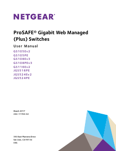 Manual Netgear JGS524PE Switch