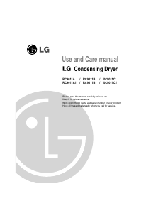 Manual LG RC9011B Dryer