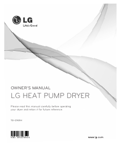Manual LG TD-C901H Dryer