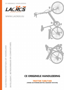 Handleiding LACROS Trotter T200 Vouwfiets