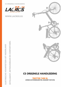 Handleiding LACROS Trotter T400 XL Vouwfiets