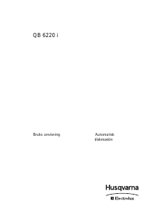 Bruksanvisning Husqvarna-Electrolux QB6220I Diskmaskin