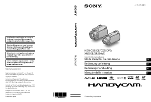 Mode d’emploi Sony HDR-XR550E Caméscope