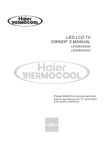 Handleiding Haier-Thermocool LE55K5000A LCD televisie