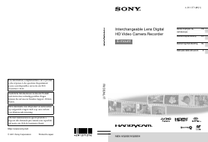 Mode d’emploi Sony NEX-VG20E Caméscope