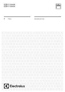 Manuale Electrolux EZB1110AAX Forno
