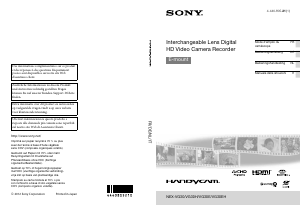 Mode d’emploi Sony NEX-VG30E Caméscope