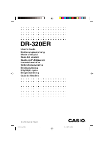 Bruksanvisning Casio DR-320ER Skrivende kalkulator
