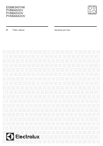 Manuale Electrolux PVB642UOV Piano cottura
