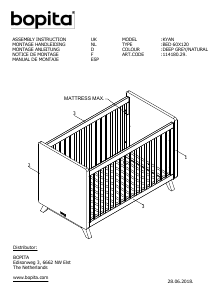 Handleiding Bopita Kyan Babybed