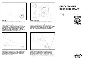 Bruksanvisning Body Bike Smart Motionscykel