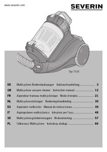 Mode d’emploi Severin MY 7116 Aspirateur