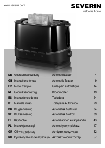 Manual Severin AT 2292 Toaster