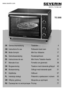 Руководство Severin TO 2058 духовой шкаф