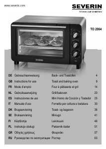 Manual Severin TO 2064 Oven