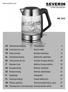 Manuale Severin WK 3475 Bollitore