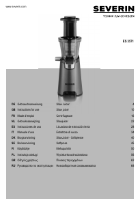 Manuale Severin ES 3571 Centrifuga