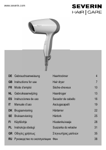 Mode d’emploi Severin HT 0173 Sèche-cheveux