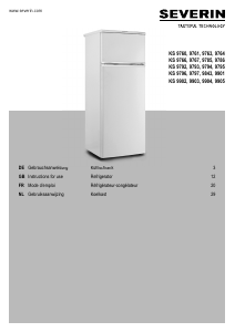 Manual Severin KS 9792 Fridge-Freezer