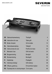 Manuale Severin KG 2388 Grill a contatto